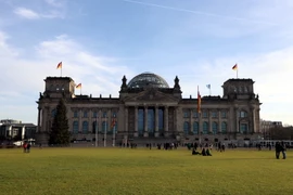 Tòa nhà Quốc hội Liên bang Đức tại thủ đô Berlin. (Ảnh: Phạm Văn Thắng/Vietnam+)