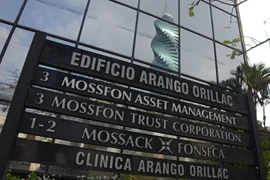  Tòa nhà trụ sở của Công ty luật thiên đường trốn thuế Mossack Fonseca tại thành phố Panama City ngày 3/4. (Ảnh: AFP/TTXVN)