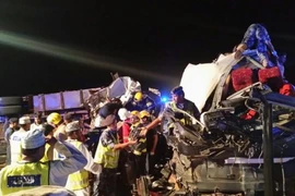 Hiện trường vụ tai nạn. (Nguồn: ibri)