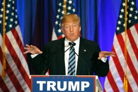 Ông Donald Trump phát biểu trong cuộc họp báo ở West Palm Beach, Florida ngày 5/3. (Ảnh: AFP/TTXVN)