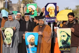 Người biểu tình tại Baghdad, Iraq ngày 3/1. (Nguồn: AFP/TTXVN)