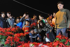 Chợ Viềng là phiên chợ mua may, bán rủi, chỉ diễn ra 1 lần trong năm vào đêm mùng 7, sáng mùng 8 tháng Giêng âm lịch hàng năm, tại Nam Định. (Ảnh: TTXVN)