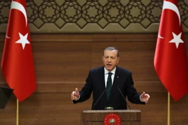  Tổng thống Thổ Nhĩ Kỳ Recep Tayyip Erdogan. (Ảnh: AFP/TTXVN)