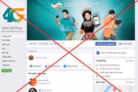 Một trang fanpage được coi là mạo danh thương hiệu Viettel trên Facebook bị gỡ bỏ.