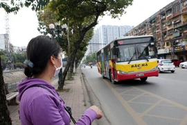 Một tuyến xe buýt tại Hà Nội. (Ảnh: Danh Lam/TTXVN)