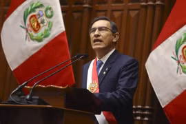 Tổng thống Peru Martin Vizcarra. (Ảnh: AFP/TTXVN)