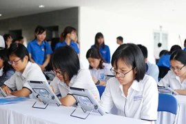 Các thí sinh tham dự Hội thi Olympic tiếng Anh học sinh, sinh viên. (Nguồn: olympicenglish.vn)