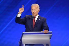 Cựu Phó Tổng thống Mỹ Joe Biden phát biểu tại Houston, Texas. (Ảnh: AFP/TTXVN)