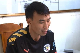Đối tượng Nguyễn Văn Bằng tại cơ quan điều tra. (Ảnh: Trịnh Duy Hưng/TTXVN)