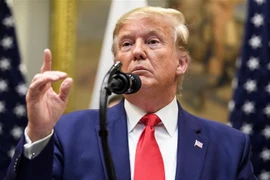 Tổng thống Mỹ Donald Trump phát biểu tại một sự kiện ở Washington, DC. (Ảnh: AFP/TTXVN)