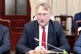 Chủ tịch Ủy ban Thương mại Quốc tế của Nghị viện Châu Bernd Lange. (Ảnh: Anh Tuấn/TTXVN)