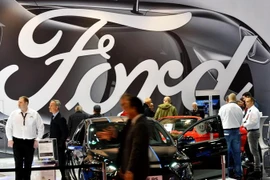 Xe của hãng Ford trưng bày tại triển lãm ôtô ở Essen của Đức. (Ảnh: AFP/TTXVN) 