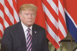 Tổng thống Mỹ Donald Trump tại thủ đô Hà Nội. (Ảnh: TTXVN)