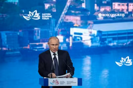 Tổng thống Nga Vladimir Putin. (Ảnh: Duy Trinh/TTXVN)