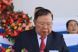 Đại tướng Ngô Xuân Lịch, Ủy viên Bộ Chính trị, Bộ trưởng Bộ Quốc phòng Việt Nam tham dự buổi lễ. (Ảnh: Xuân Tú/TTXVN)