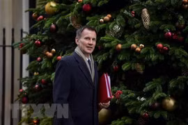 Ngoại trưởng Anh Jeremy Hunt. (Ảnh: THX/TTXVN)