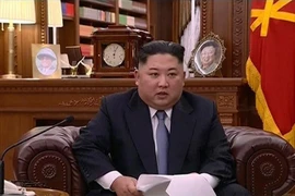 Nhà lãnh đạo Triều Tiên Kim Jong-un. (Ảnh: AP/TTXVN)