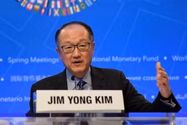 Chủ tịch Ngân hàng Thế giới (WB) Jim Yong Kim. (Ảnh: THX/TTXVN)
