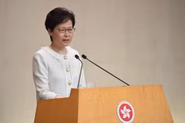 Trưởng Đặc khu hành chính Hong Kong Lâm Trịnh Nguyệt Nga. (Ảnh: THX/TTXVN)