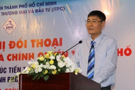 Ông Nguyễn Nam Bình, Phó Cục trưởng Cục Thuế TP Hồ Chí Minh phát biểu khai mạc hội nghị. (Ảnh: Hứa Chung/TTXVN)