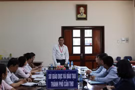 Quang cảnh buổi làm việc. (Ảnh: TTXVN phát)