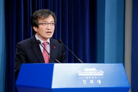 Người phát ngôn Phủ Tổng thống Hàn Quốc Kim Eui-kyeom. (Ảnh: Yonhap/TTXVN)