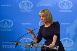 Người phát ngôn Bộ Ngoại giao Nga Maria Zakharova. (Ảnh: AFP/TTXVN)