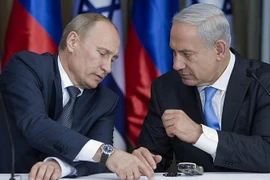 Tổng thống Nga Vladimir Putin và Thủ tướng Israel Benjamin Netanyahu. (Nguồn: AP)