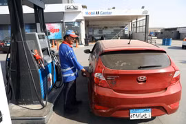 Một trạm xăng ở Cairo của Ai Cập. (Ảnh: THX/TTXVN)