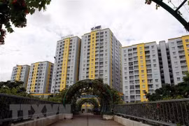 Chung cư Carina Plaza. (Ảnh: Thanh Vũ/TTXVN)
