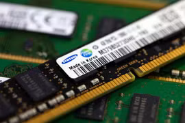 Một module bộ nhớ của Samsung Electronics. (Nguồn: Getty Images)