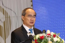 Bí thư Thành ủy TP. Hồ Chí Minh Nguyễn Thiện Nhân. (Ảnh: Hứa Chung/TTXVN)