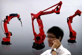 Màn hình hiển thị robot của nhà sản xuất robot Trung Quốc Honyen. (Nguồn: washingtonpost)