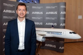 Ông Guillaume Faury tại sự kiện công bố kết quả kinh doanh thường niên của Airbus. (Ảnh: AFP/TTXVN)