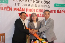 Quang cảnh lễ ký. (Ảnh: Hoàng Nhị/TTXVN)