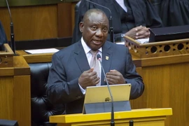 Tổng thống Nam Phi Cyril Ramaphosa. (Ảnh: AFP/TTXVN)
