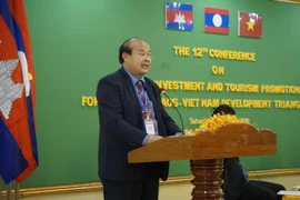 Các đại biểu phát biểu tại hội thảo. (Ảnh: PV/TTXVN)