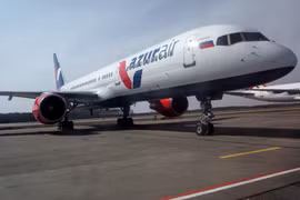 Máy bay Boeing-757 của Azur Air tại sân bay Domodingovo, khu vực Moskva của Nga. (Nguồn: rusaviainsider)