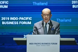 Bộ trưởng Thương mại Mỹ Wilbur Ross phát biểu tại Bangkok, Thái Lan, ngày 4/11/2019. (Nguồn: AFP/TTXVN) 