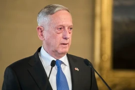 Bộ trưởng Quốc phòng Mỹ James Mattis phát biểu trong cuộc họp báo ở Helsinki, Phần Lan ngày 6/11. (Nguồn: THX/TTXVN)