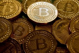 Đồng Bitcoin. (Nguồn: AFP/TTXVN)