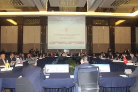 Hội nghị cấp Bộ trưởng các nước ASEAN +3 về phòng, chống tội phạm xuyên quốc gia. (Ảnh: Kim Dung-Chí Giáp/TTXVN)