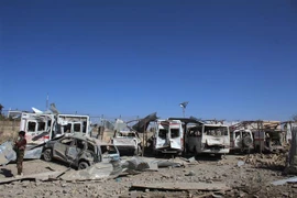 Hiện trường một vụ đánh bom ở Afghanistan. (Nguồn: THX/TTXVN) 