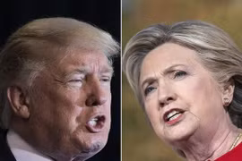 Ứng cử viên Tổng thống của đảng Cộng hòa Donald Trump (ảnh trái) và ứng viên đảng Dân chủ Hillary Clinton. (Nguồn: AFP/TTXVN)