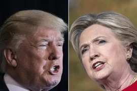 Ứng cử viên Tổng thống của đảng Cộng hòa Donald Trump (ảnh trái) và ứng viên đảng Dân chủ Hillary Clinton. (Nguồn: AFP/TTXVN)