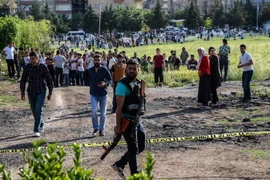 Hiện trường vụ đánh bom ở Thổ Nhĩ Kỳ. (Nguồn: AFP/TTXVN)