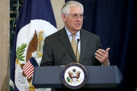Ngoại trưởng Mỹ Rex Tillerson trong một sự kiện ở Washington, DC ngày 5/5. (Nguồn: AFP/TTXVN)
