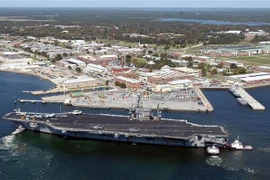 Căn cứ hải quân Pensacola ở bang Florida, Mỹ. (Nguồn: AFP/TTXVN) 