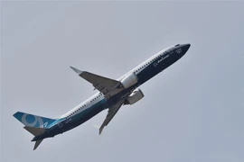 Máy bay Boeing 737 MAX 9 trình diễn tại Triển lãm hàng không quốc tế Paris, Pháp. (Nguồn: AFP/ TTXVN) 