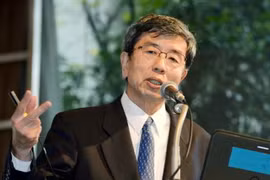Chủ tịch ADB Takehiko Nakao tại hội nghị ở Tokyo ngày 11/11. (Nguồn: Kyodo/TTXVN)